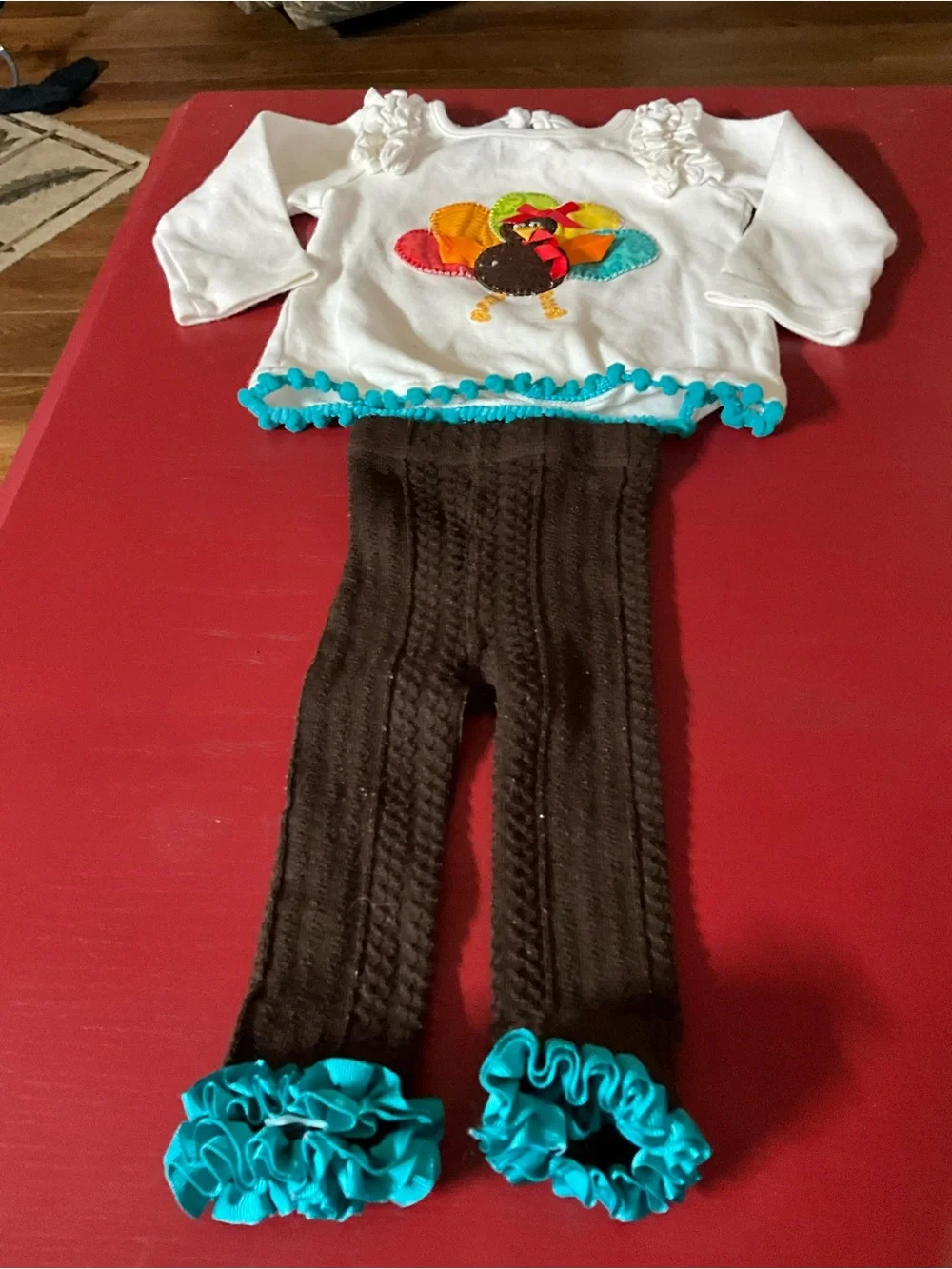 MUDPIE 6/9 month Thanksgiving outfit